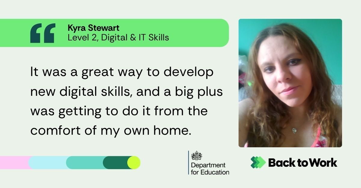 Learner feedback: Digital & IT Skills course - Kyra's story