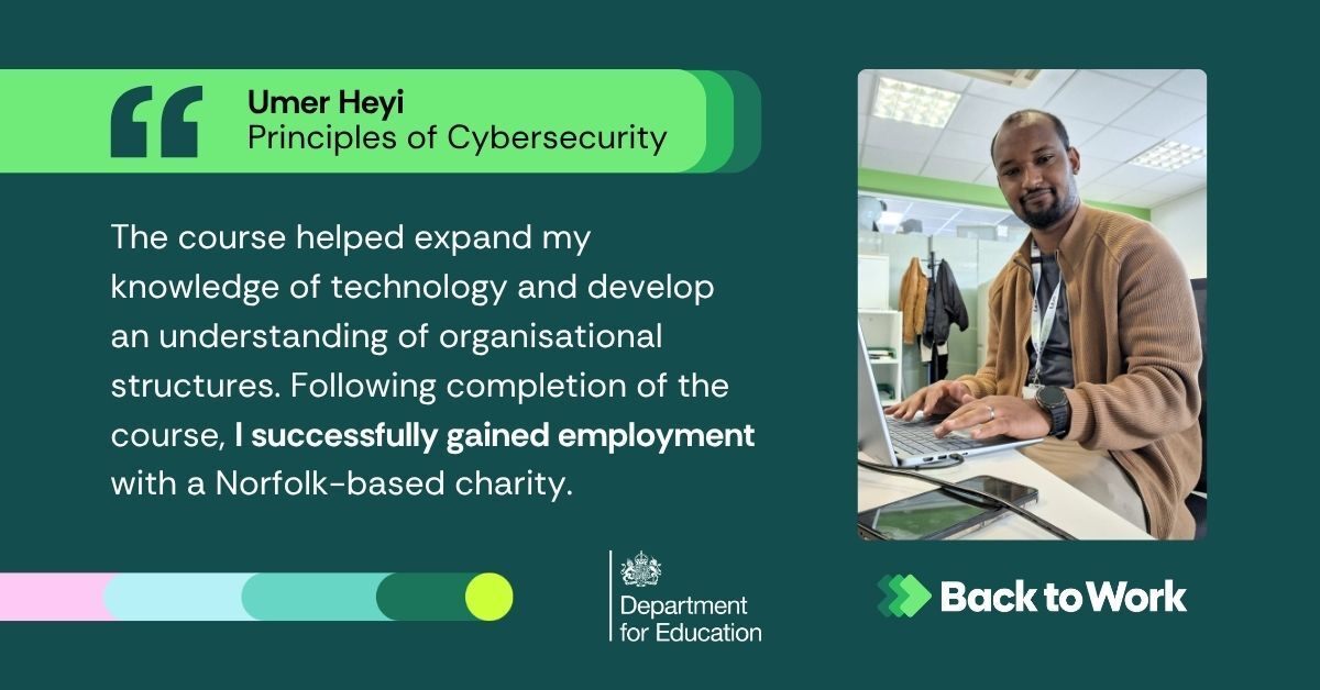 From Cybersecurity training to employment success: Umer’s journey